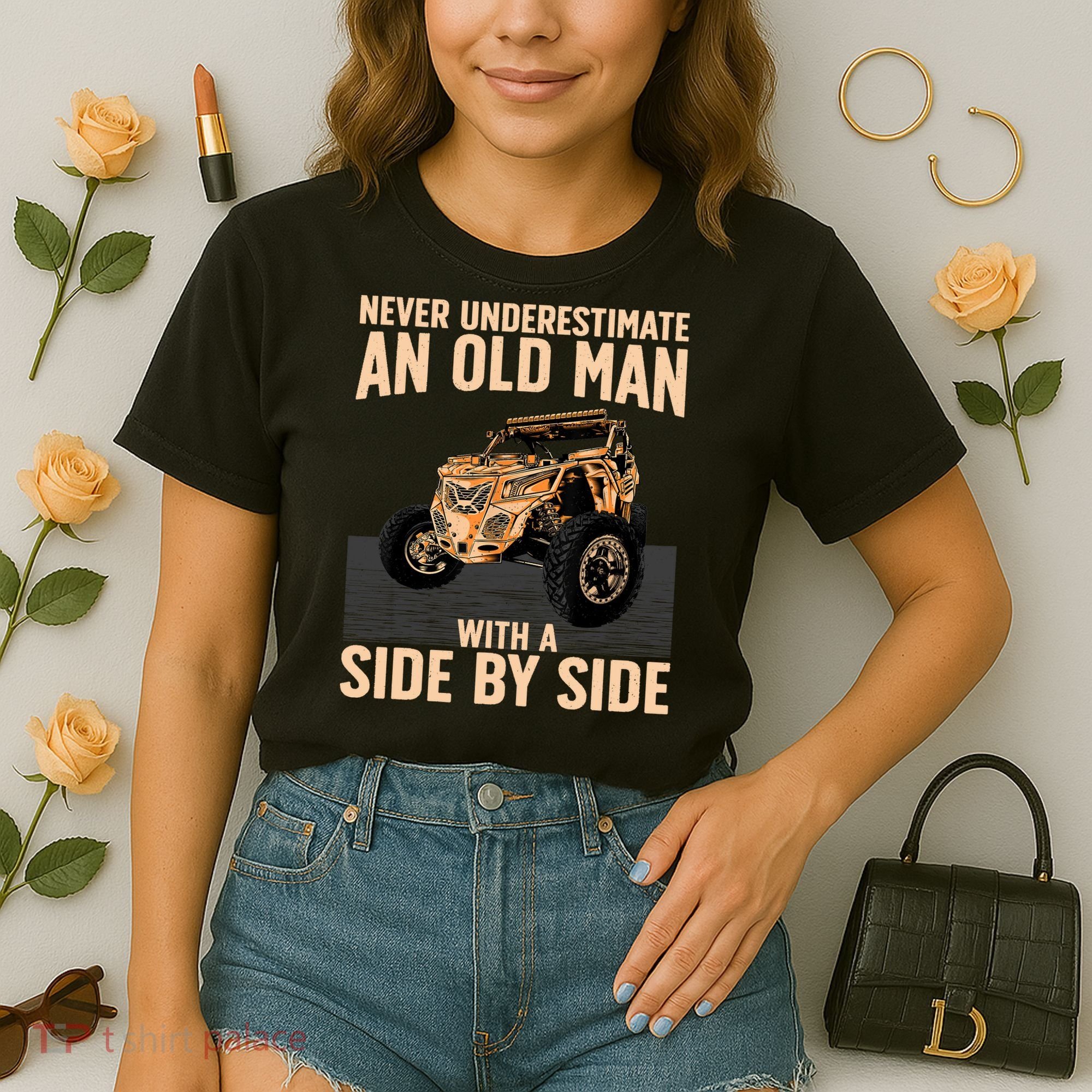 Cool SXS For Grandpa Dad Offroad UTV ATV SideBySide Comfort Colors Boxy T-Shirt