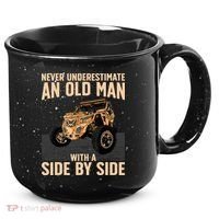 Cool SXS For Grandpa Dad Offroad UTV ATV SideBySide 15oz Campfire Ceramic Mug thumb 0