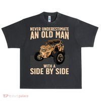 Cool SXS For Grandpa Dad Offroad UTV ATV SideBySide Urban Oversized Heavyweight T-Shirt thumb 0