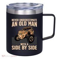 Cool SXS For Grandpa Dad Offroad UTV ATV SideBySide 12oz Stainless Steel Coffee Mug thumb 0