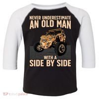 Cool SXS For Grandpa Dad Offroad UTV ATV SideBySide Toddler Fine Jersey T-Shirt thumb 0