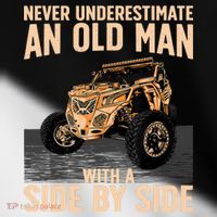 Cool SXS For Grandpa Dad Offroad UTV ATV SideBySide Toddler Fine Jersey T-Shirt thumb 2
