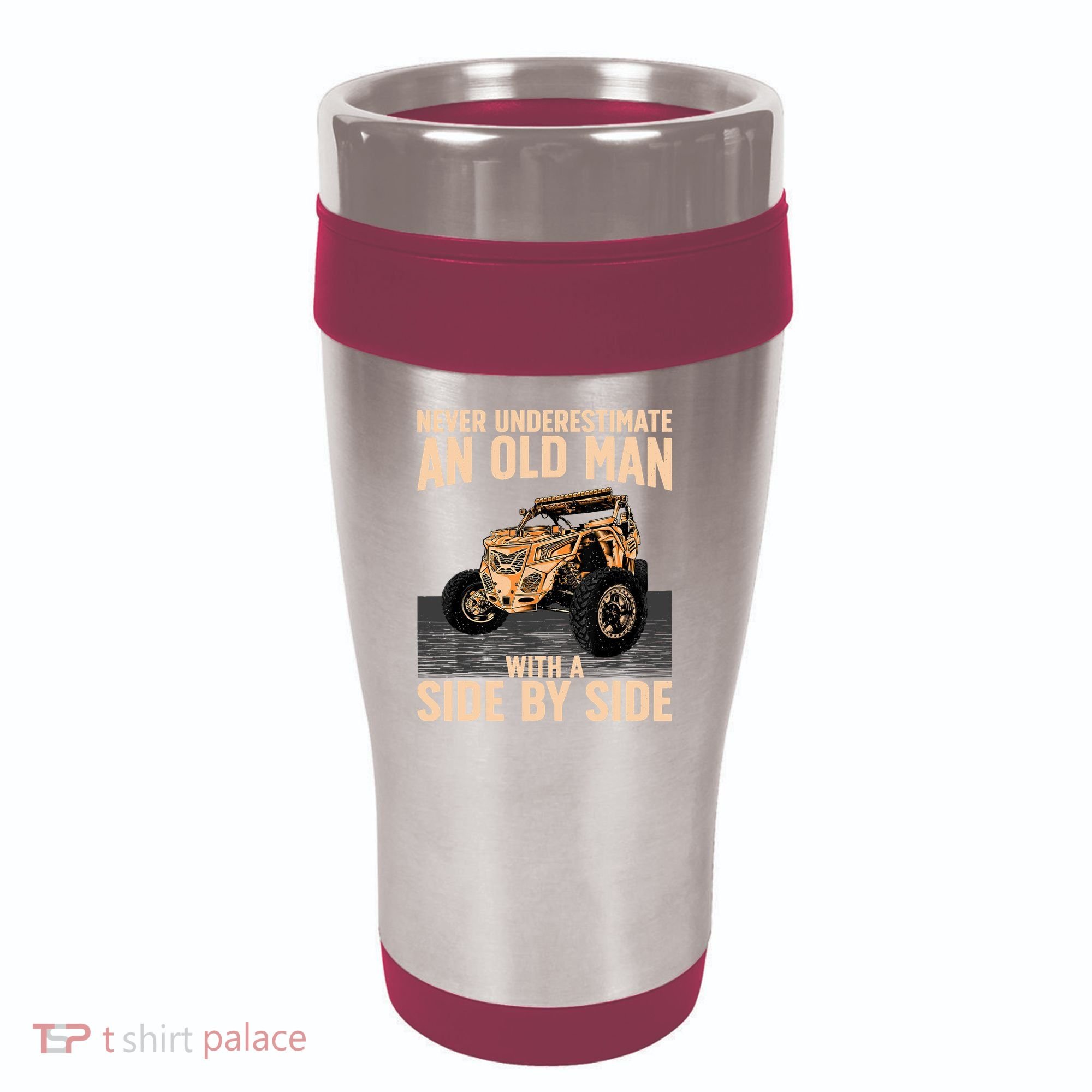 Cool SXS For Grandpa Dad Offroad UTV ATV SideBySide 16oz Travel Tumbler