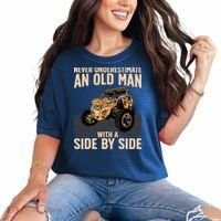 Cool SXS For Grandpa Dad Offroad UTV ATV SideBySide Comfort Colors T-Shirt thumb 0