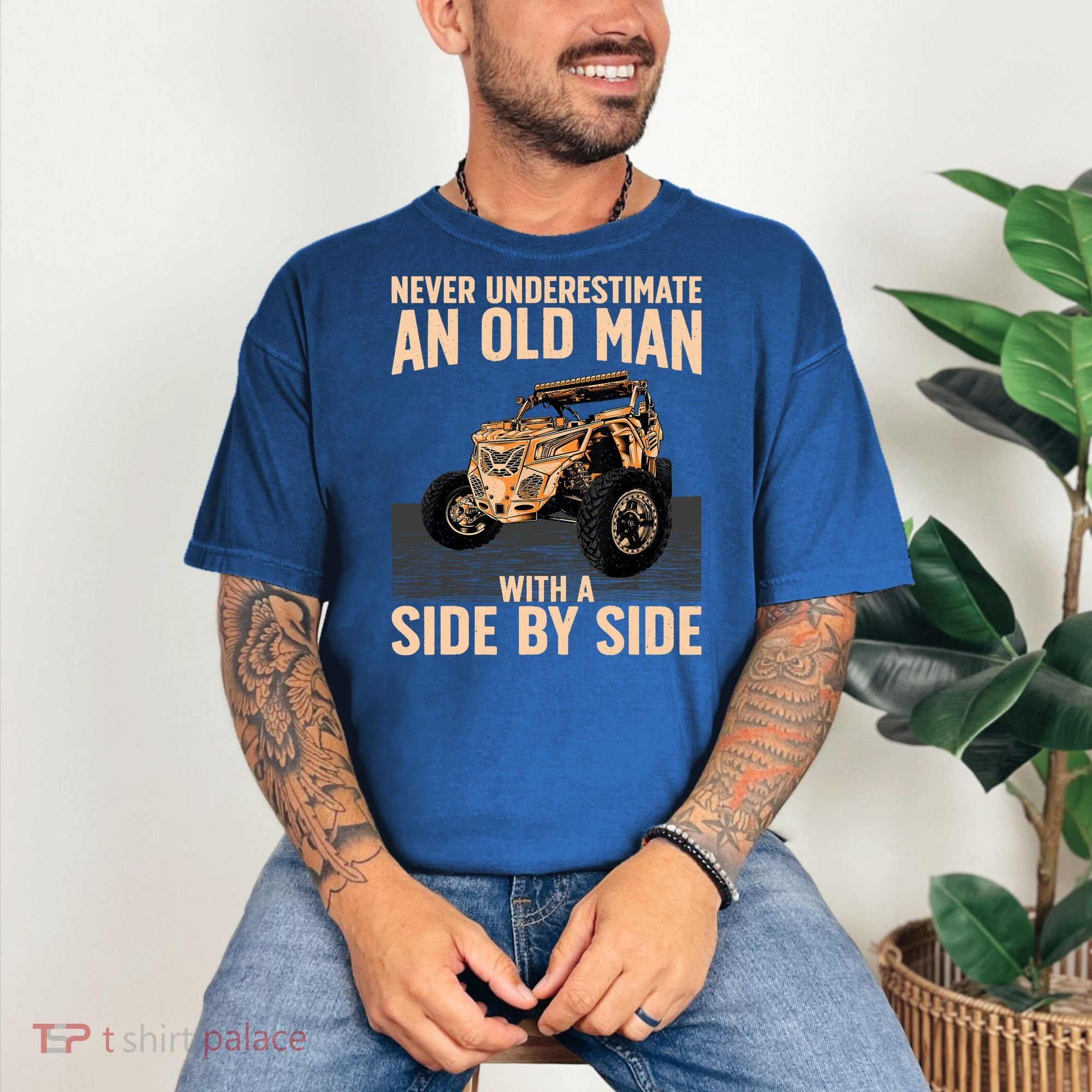 Cool SXS For Grandpa Dad Offroad UTV ATV SideBySide Comfort Colors T-Shirt
