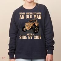 Cool SXS For Grandpa Dad Offroad UTV ATV SideBySide Women's Sweatshirt thumb 0