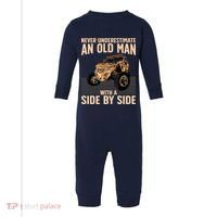 Cool SXS For Grandpa Dad Offroad UTV ATV SideBySide Infant Fleece One Piece thumb 0
