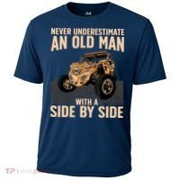 Cool SXS For Grandpa Dad Offroad UTV ATV SideBySide Cooling Performance Crew T-Shirt thumb 0