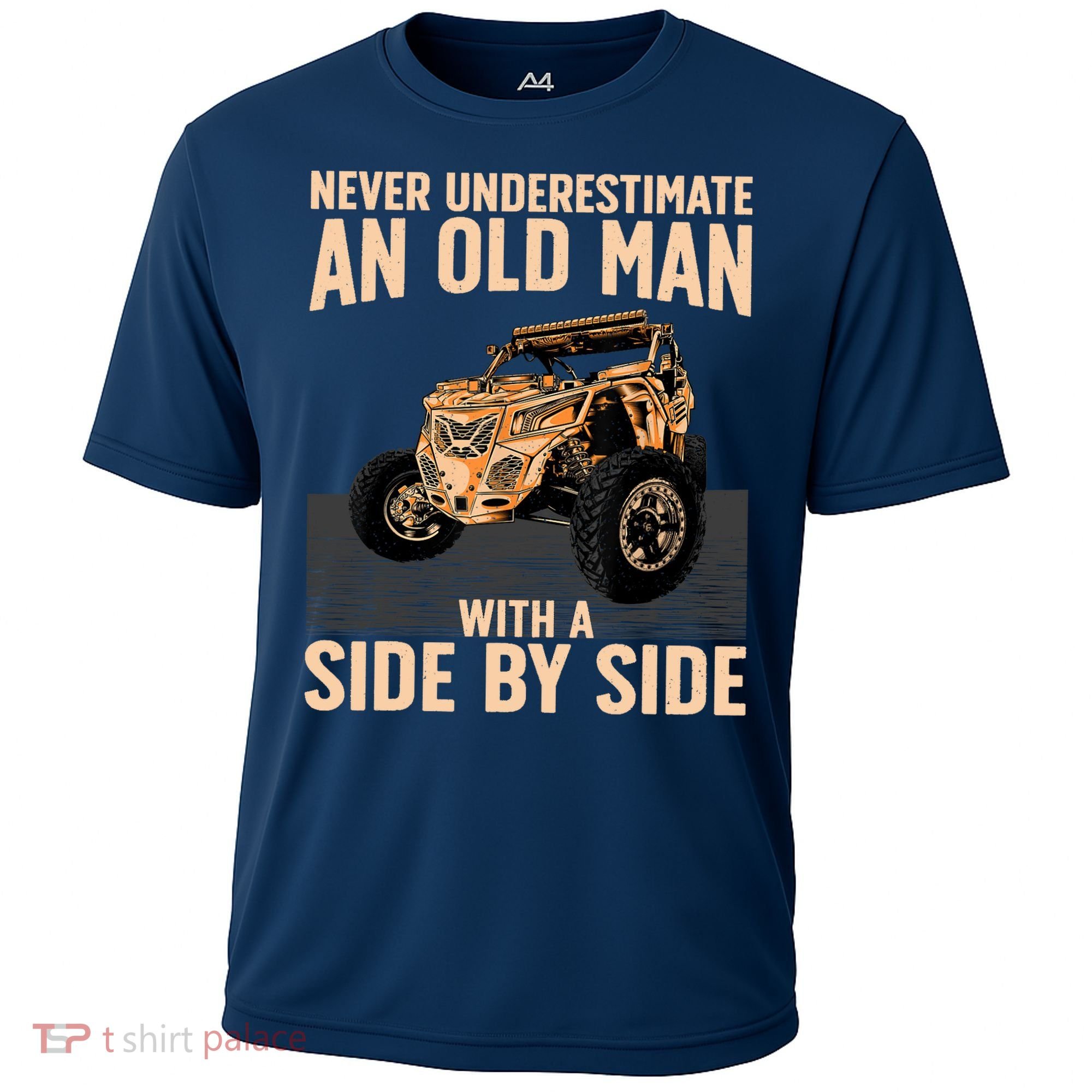 Cool SXS For Grandpa Dad Offroad UTV ATV SideBySide Cooling Performance Crew T-Shirt