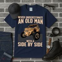 Cool SXS For Grandpa Dad Offroad UTV ATV SideBySide Tall T-Shirt thumb 3