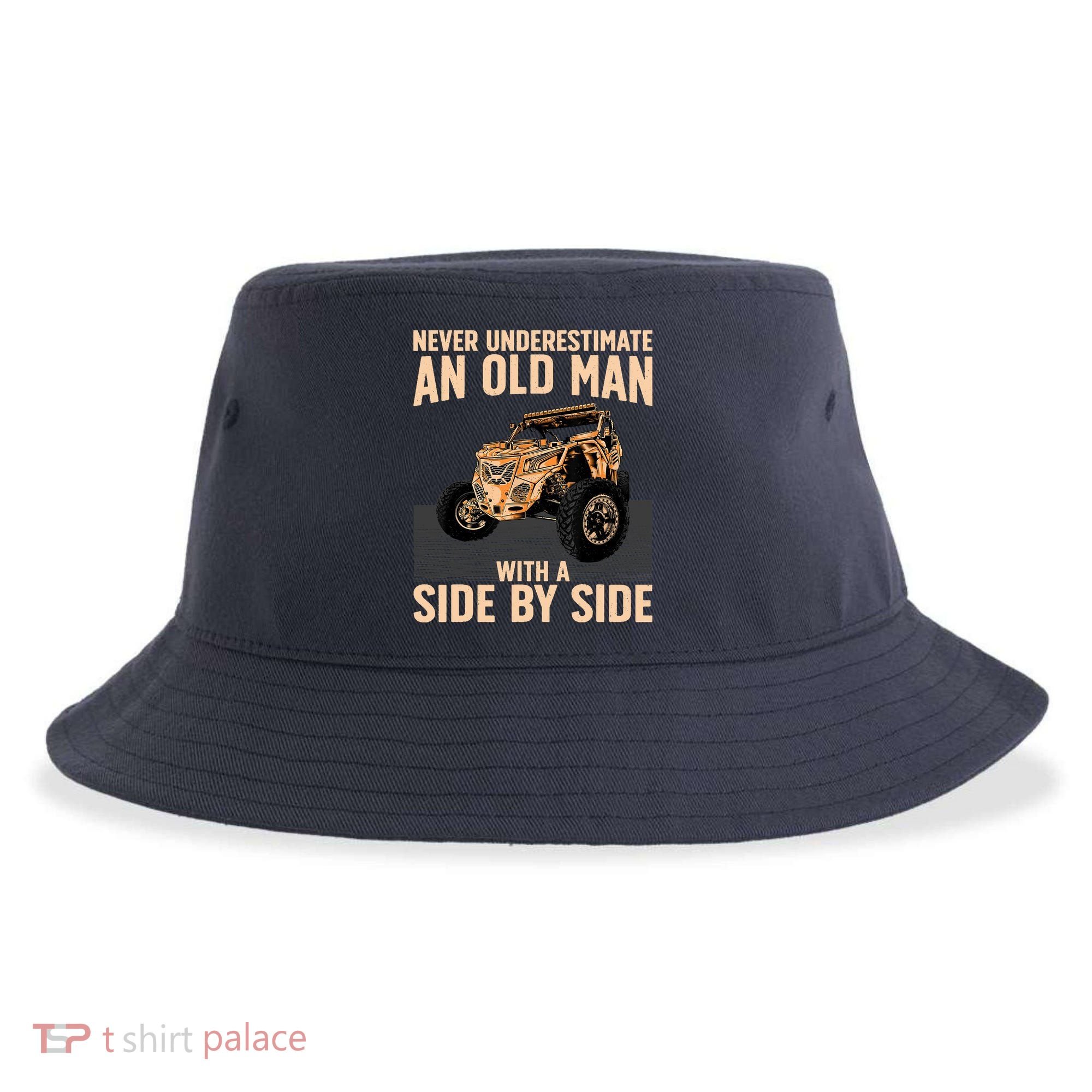 Cool SXS For Grandpa Dad Offroad UTV ATV SideBySide Sustainable Bucket Hat