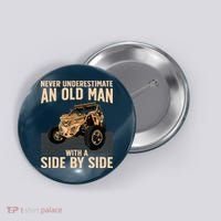 Cool SXS For Grandpa Dad Offroad UTV ATV SideBySide Button thumb 0