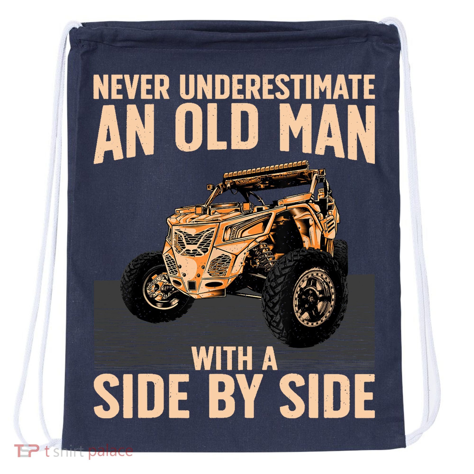 Cool SXS For Grandpa Dad Offroad UTV ATV SideBySide Drawstring Bag