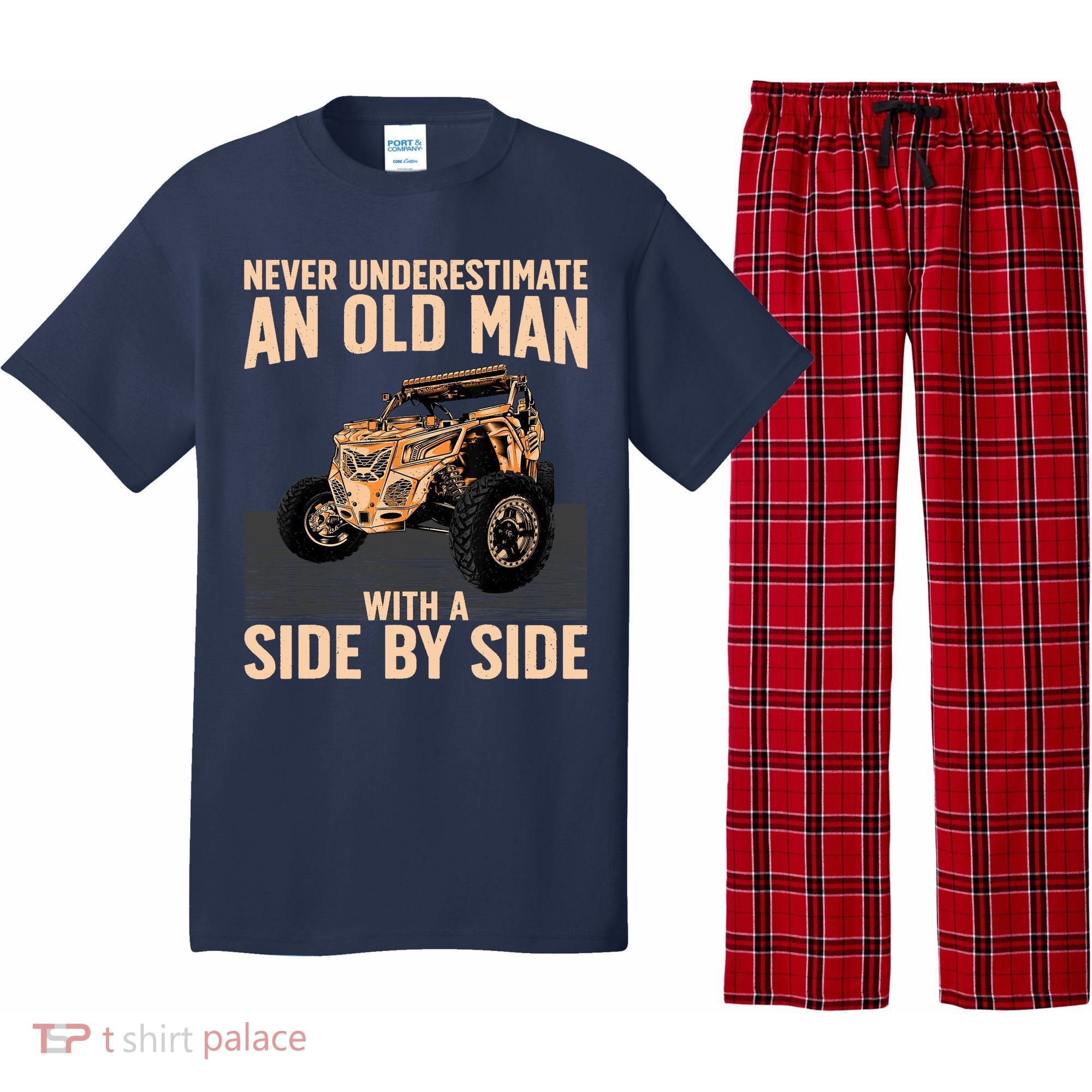 Cool SXS For Grandpa Dad Offroad UTV ATV SideBySide Pajama Set