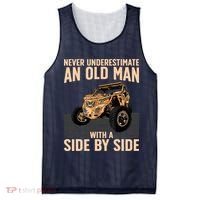 Cool SXS For Grandpa Dad Offroad UTV ATV SideBySide Mesh Reversible Basketball Jersey Tank thumb 0