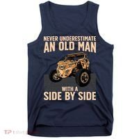 Cool SXS For Grandpa Dad Offroad UTV ATV SideBySide Tank Top thumb 0