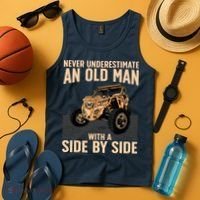 Cool SXS For Grandpa Dad Offroad UTV ATV SideBySide Tank Top thumb 4