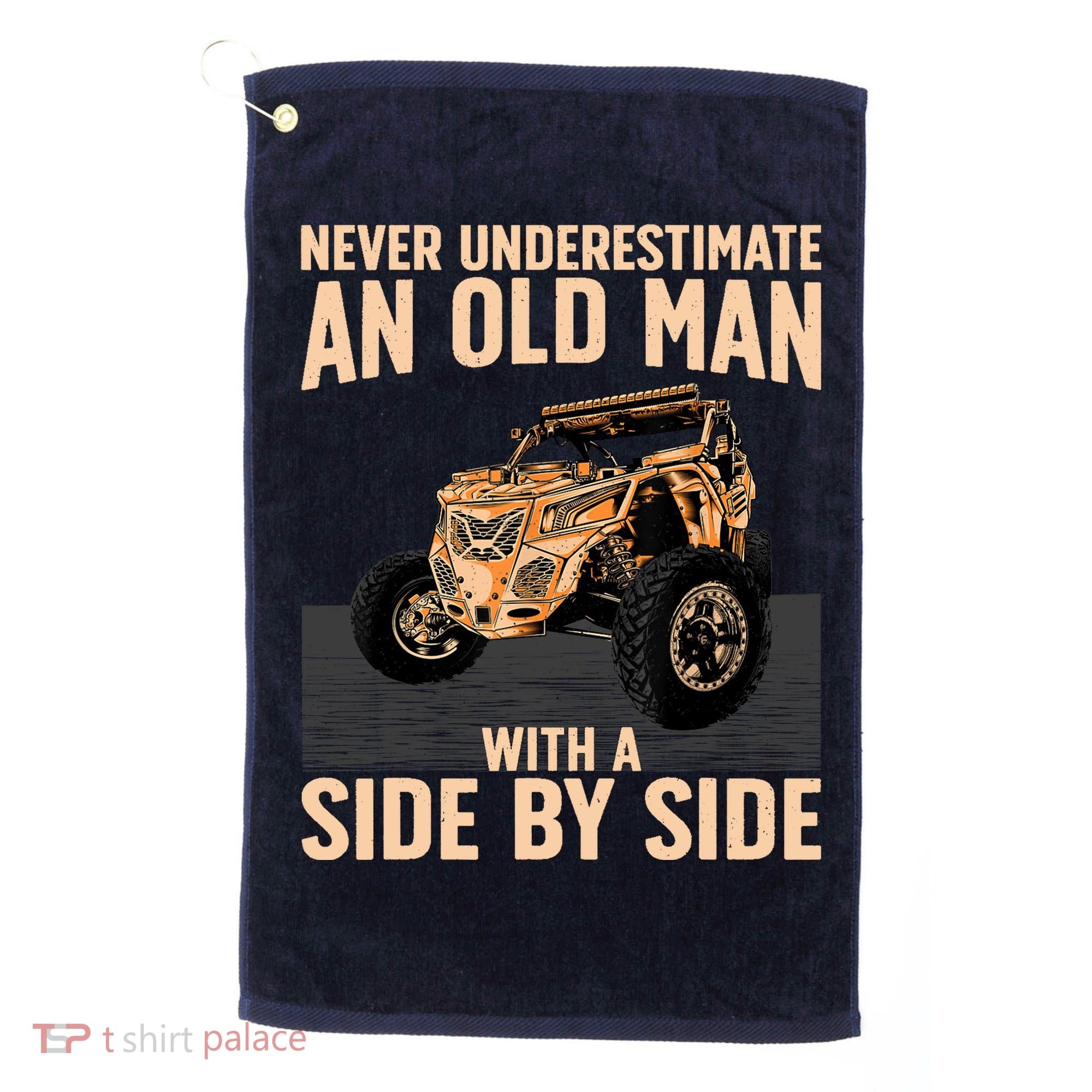 Cool SXS For Grandpa Dad Offroad UTV ATV SideBySide Golf Towel