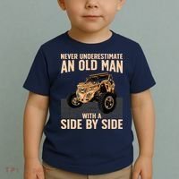 Cool SXS For Grandpa Dad Offroad UTV ATV SideBySide Toddler T-Shirt thumb 2