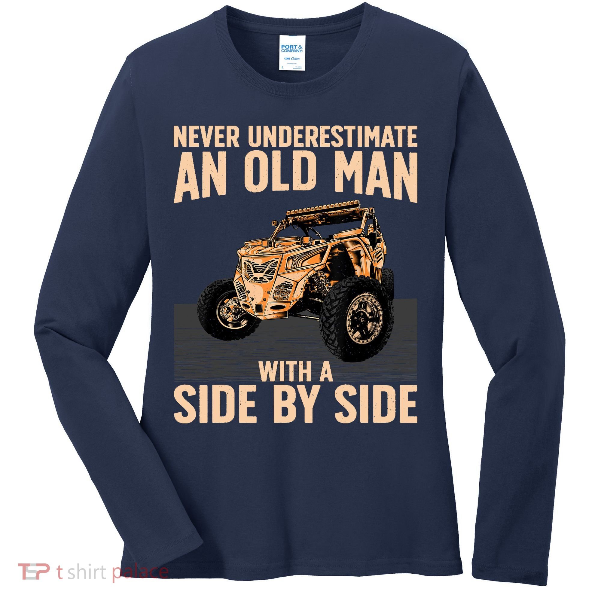 Cool SXS For Grandpa Dad Offroad UTV ATV SideBySide Women's Long Sleeve Shirt