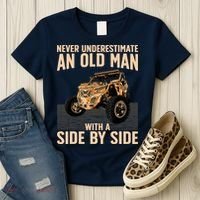 Cool SXS For Grandpa Dad Offroad UTV ATV SideBySide Women's T-Shirt thumb 3