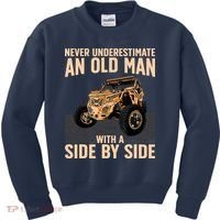 Cool SXS For Grandpa Dad Offroad UTV ATV SideBySide Kids Sweatshirt thumb 0