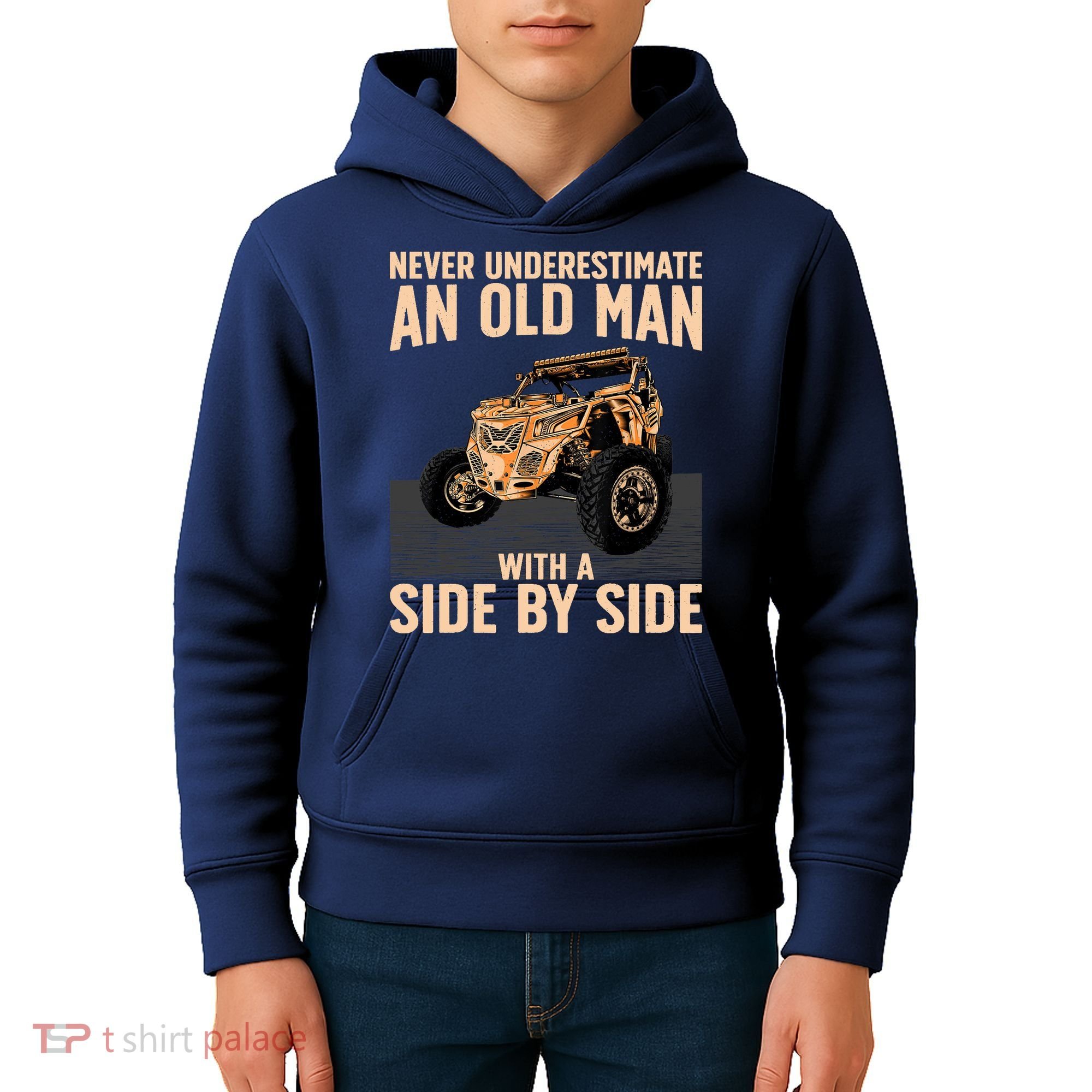 Cool SXS For Grandpa Dad Offroad UTV ATV SideBySide Kids Hoodie