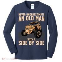 Cool SXS For Grandpa Dad Offroad UTV ATV SideBySide Kids Long Sleeve Shirt thumb 0