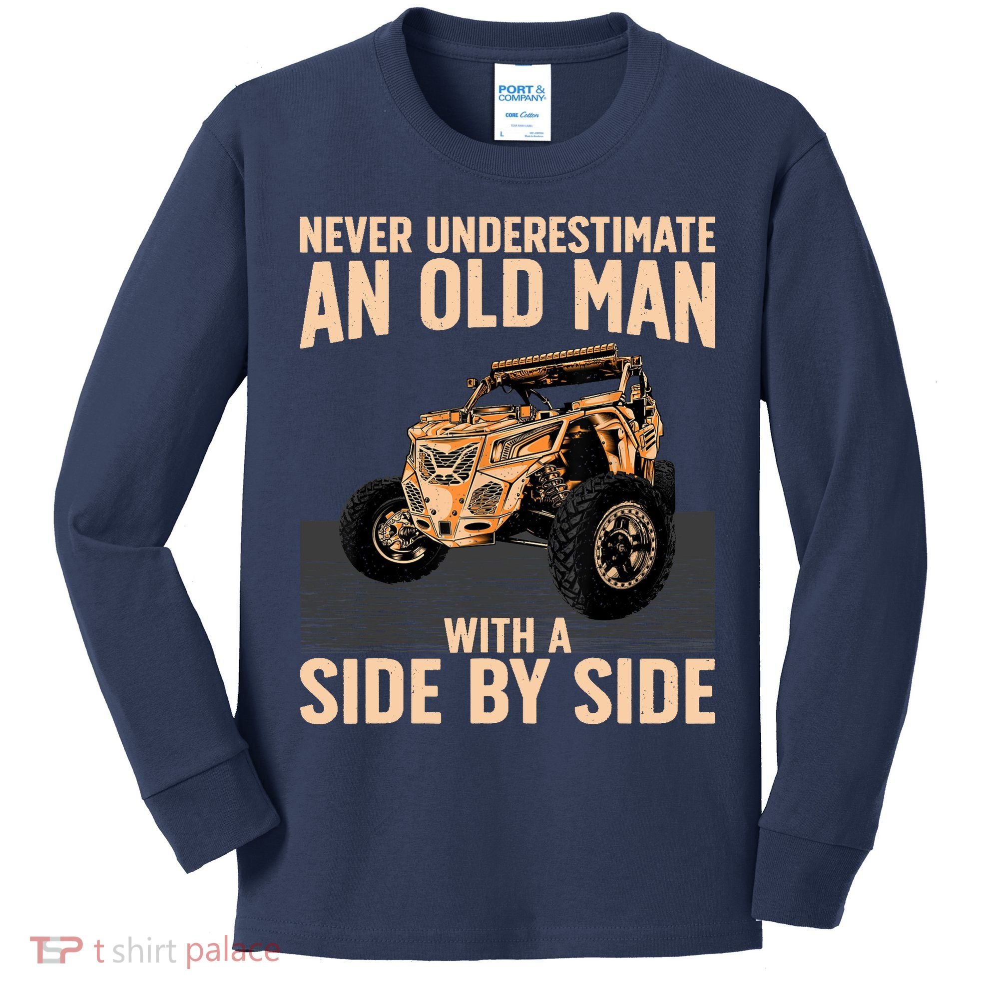 Cool SXS For Grandpa Dad Offroad UTV ATV SideBySide Kids Long Sleeve Shirt