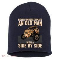 Cool SXS For Grandpa Dad Offroad UTV ATV SideBySide Short Acrylic Beanie thumb 0