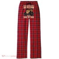 Cool SXS For Grandpa Dad Offroad UTV ATV SideBySide Women's Flannel Plaid Pajama Pants thumb 0