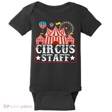 Circus Staff Funny Circus Themed Birthday Party Baby Bodysuit