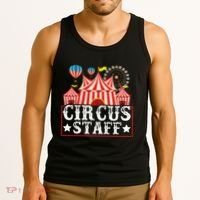 Circus Staff Funny Circus Themed Birthday Party Tank Top thumb 3
