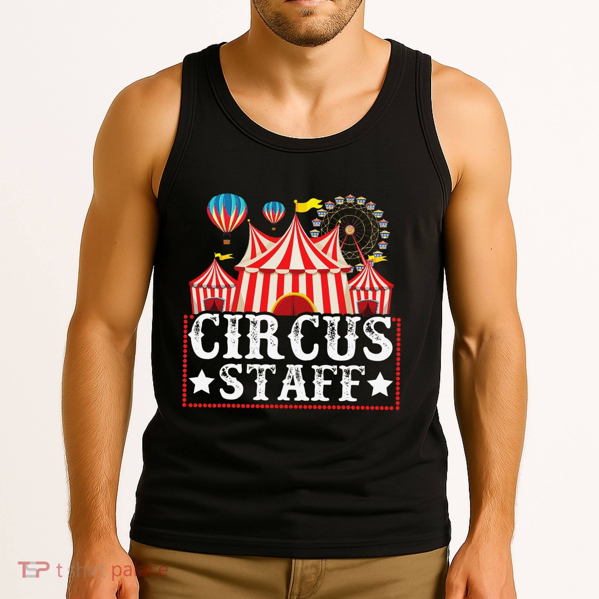 Circus Staff Funny Circus Themed Birthday Party Tank Top
