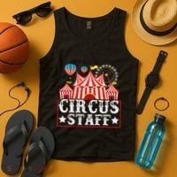 Circus Staff Funny Circus Themed Birthday Party Tank Top thumb 4