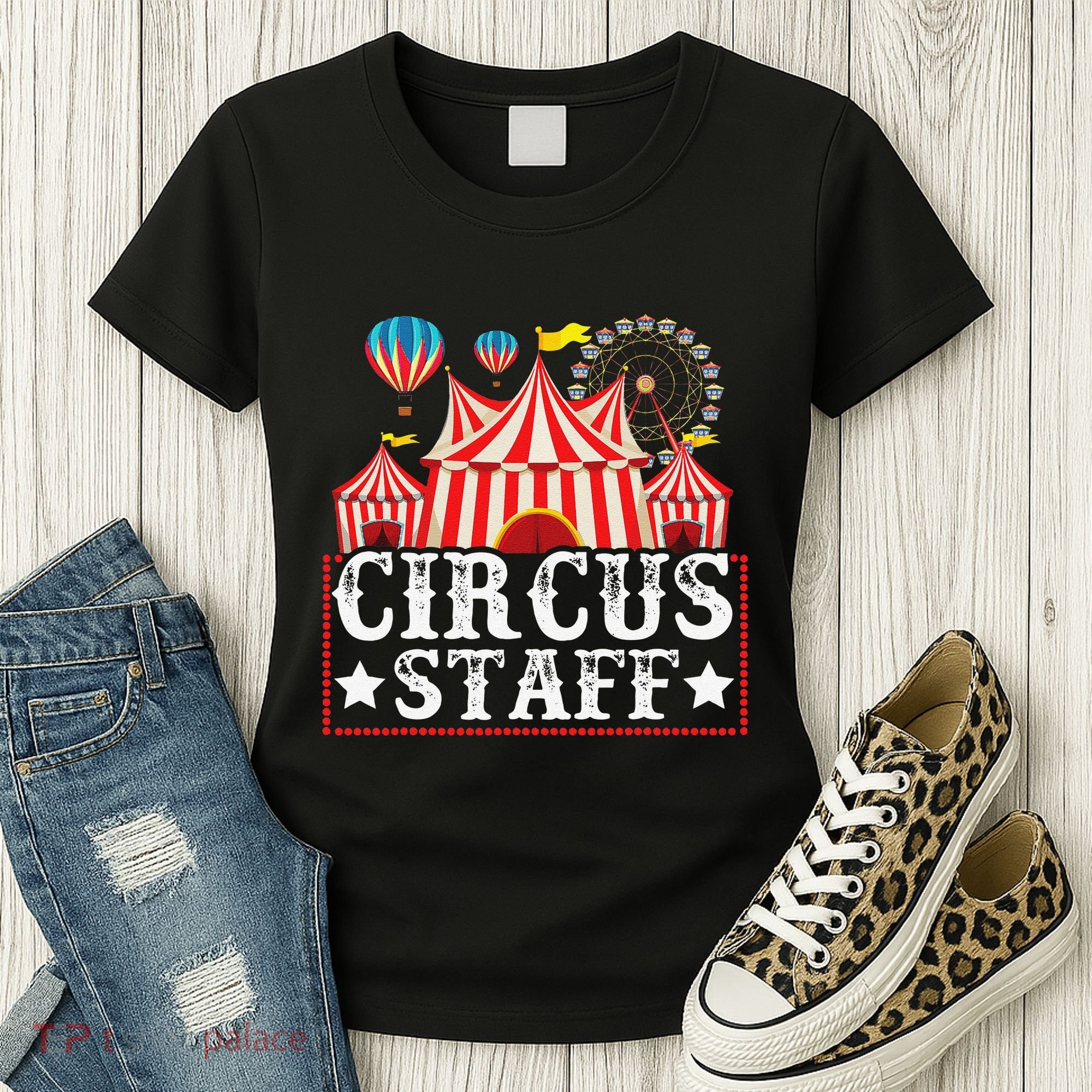 Circus Staff Funny Circus Themed Birthday Party Women's T-Shirt