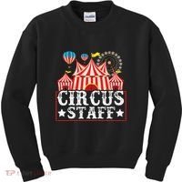 Circus Staff Funny Circus Themed Birthday Party Kids Sweatshirt thumb 0