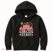 Circus Staff Funny Circus Themed Birthday Party Kids Hoodie thumb 0