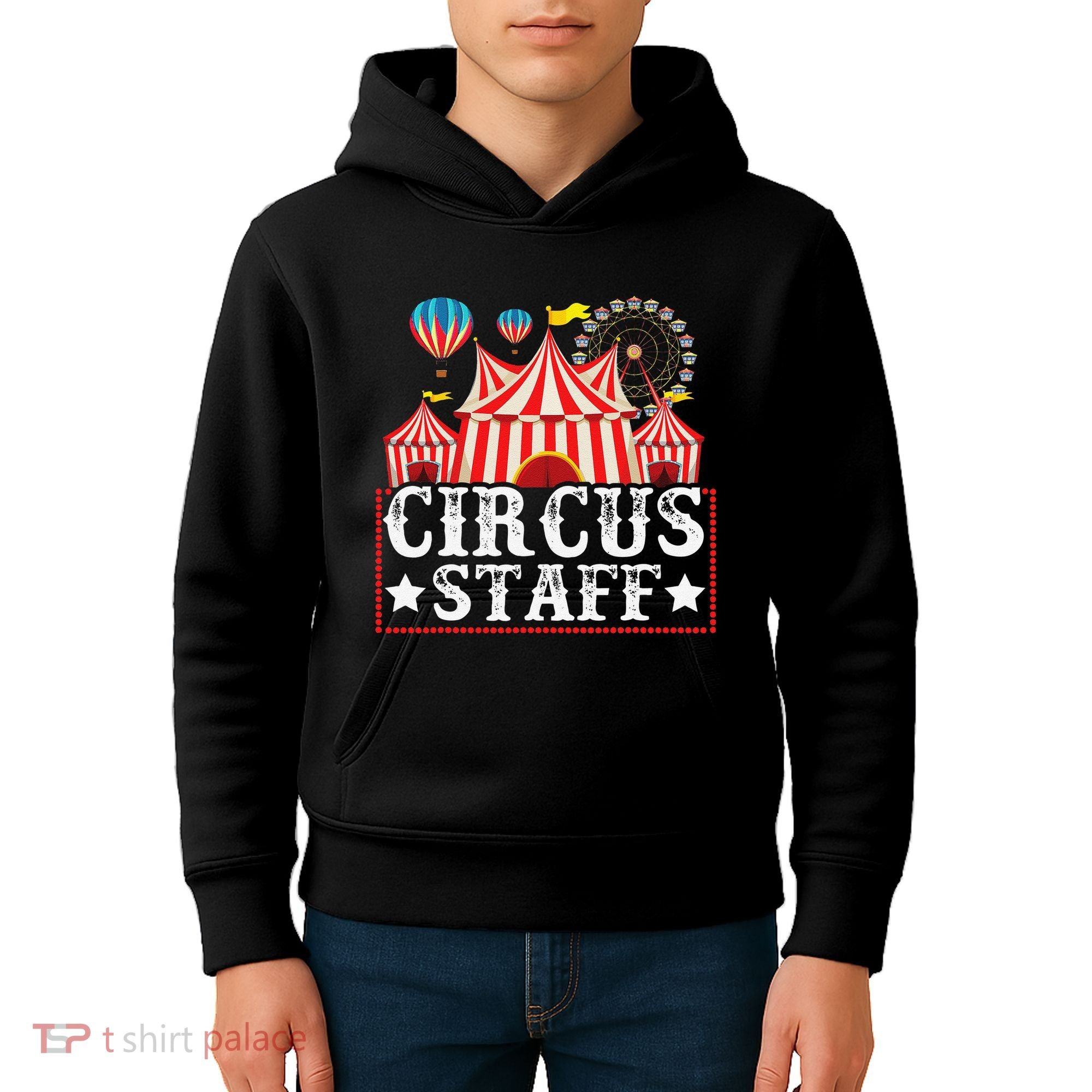 Circus Staff Funny Circus Themed Birthday Party Kids Hoodie
