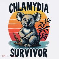 Chlamydia Survivor Funny Adult Joke Retro Vintage Koala T-Shirt thumb 7