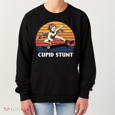 Cupid Stunt Funny Sarcastic Offensive Humor Embarrassing Women's Sweatshirt