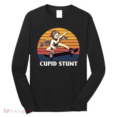 Cupid Stunt Funny Sarcastic Offensive Humor Embarrassing Long Sleeve Shirt