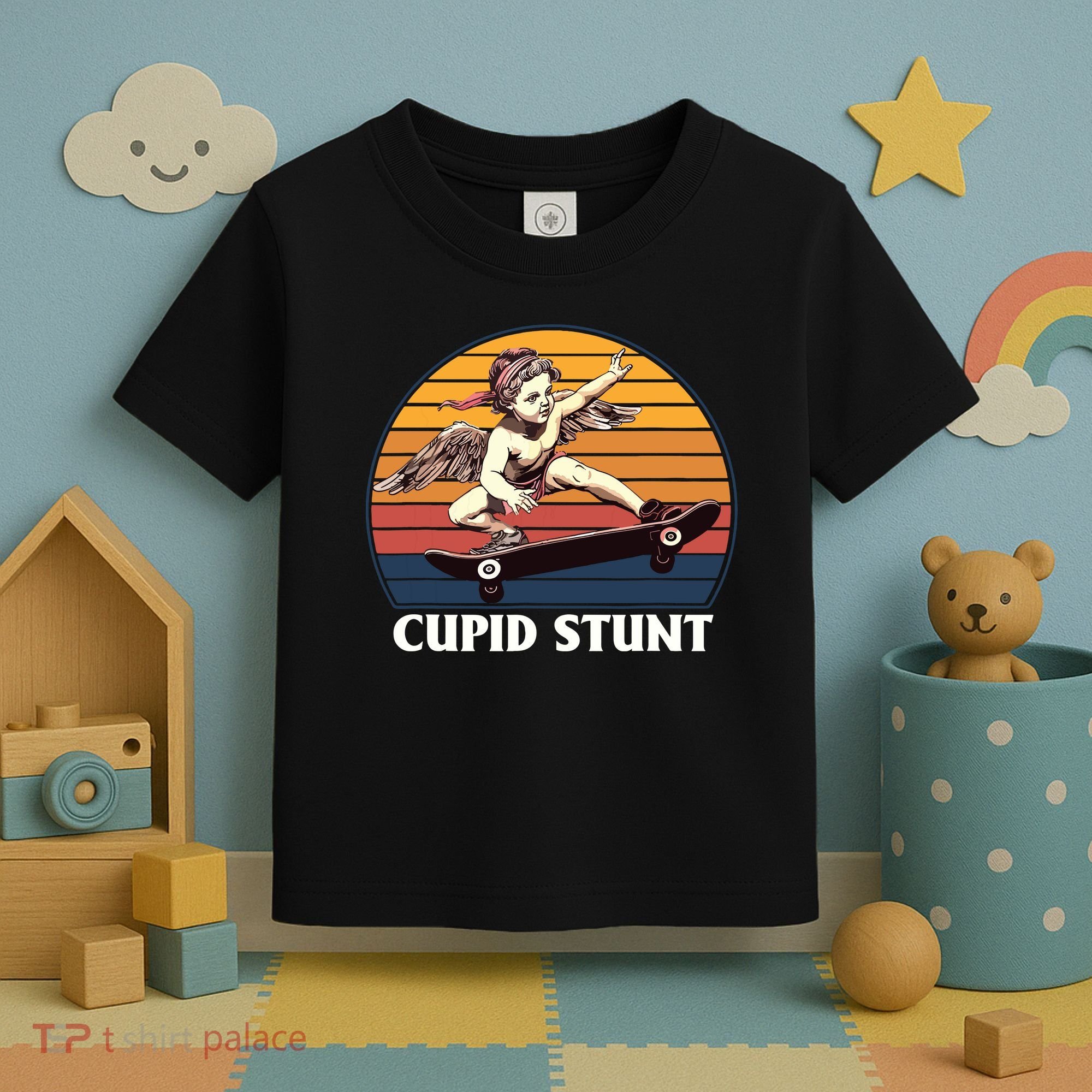 Cupid Stunt Funny Sarcastic Offensive Humor Embarrassing Toddler T-Shirt