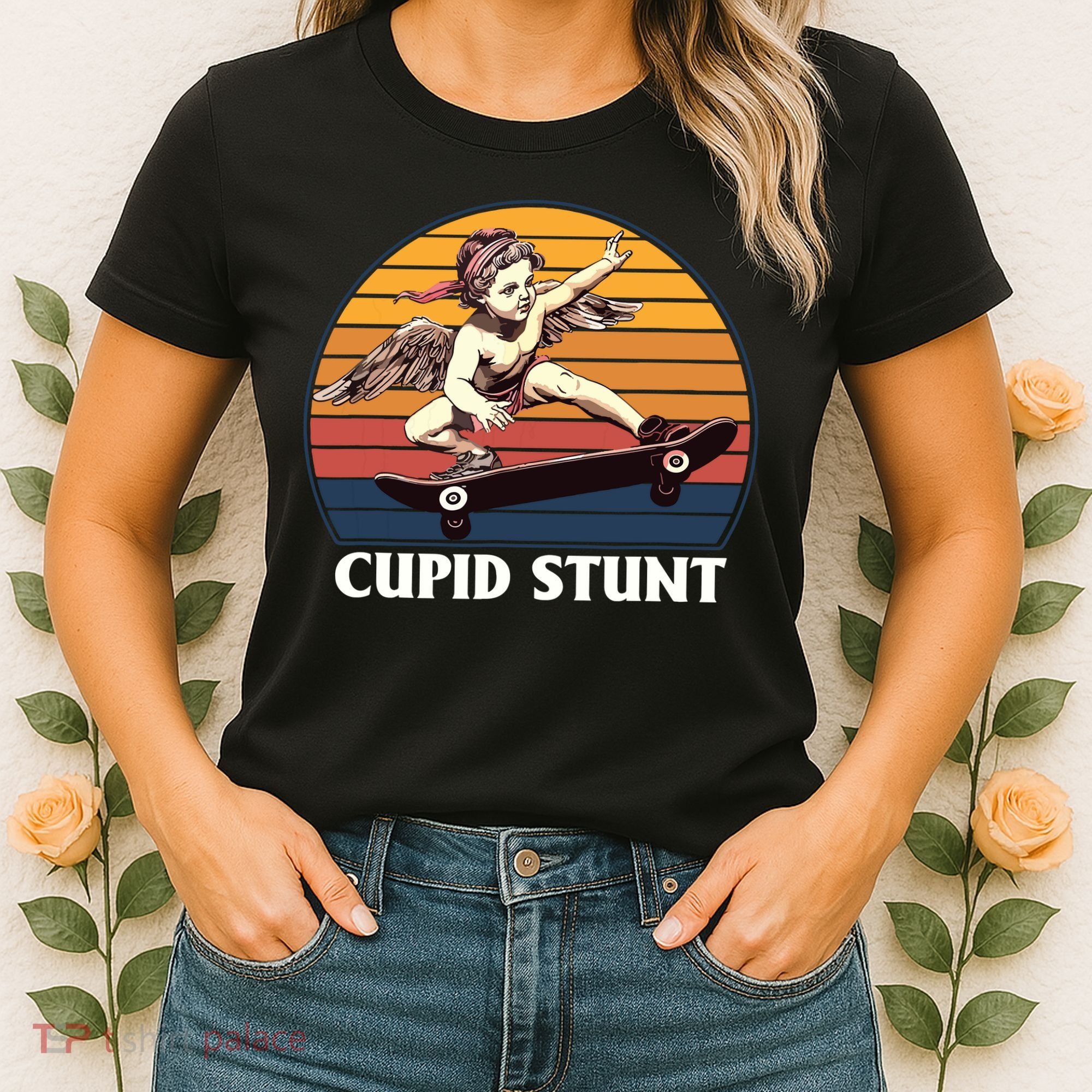 Cupid Stunt Funny Sarcastic Offensive Humor Embarrassing Women's T-Shirt