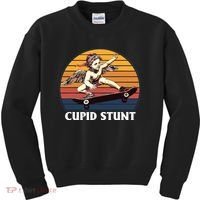 Cupid Stunt Funny Sarcastic Offensive Humor Embarrassing Kids Sweatshirt thumb 0