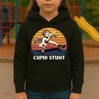 Cupid Stunt Funny Sarcastic Offensive Humor Embarrassing Kids Hoodie thumb 3