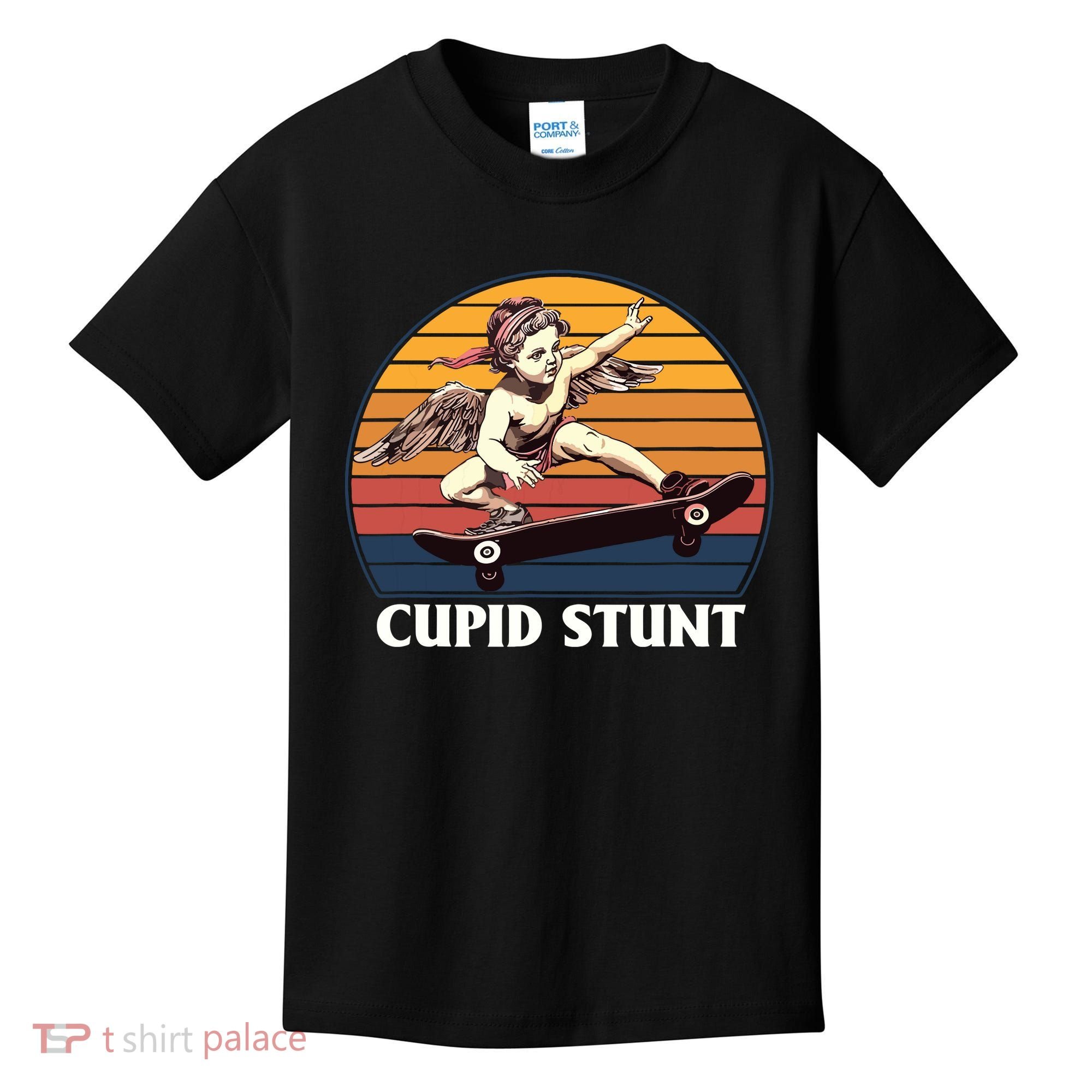 Cupid Stunt Funny Sarcastic Offensive Humor Embarrassing Kids T-Shirt