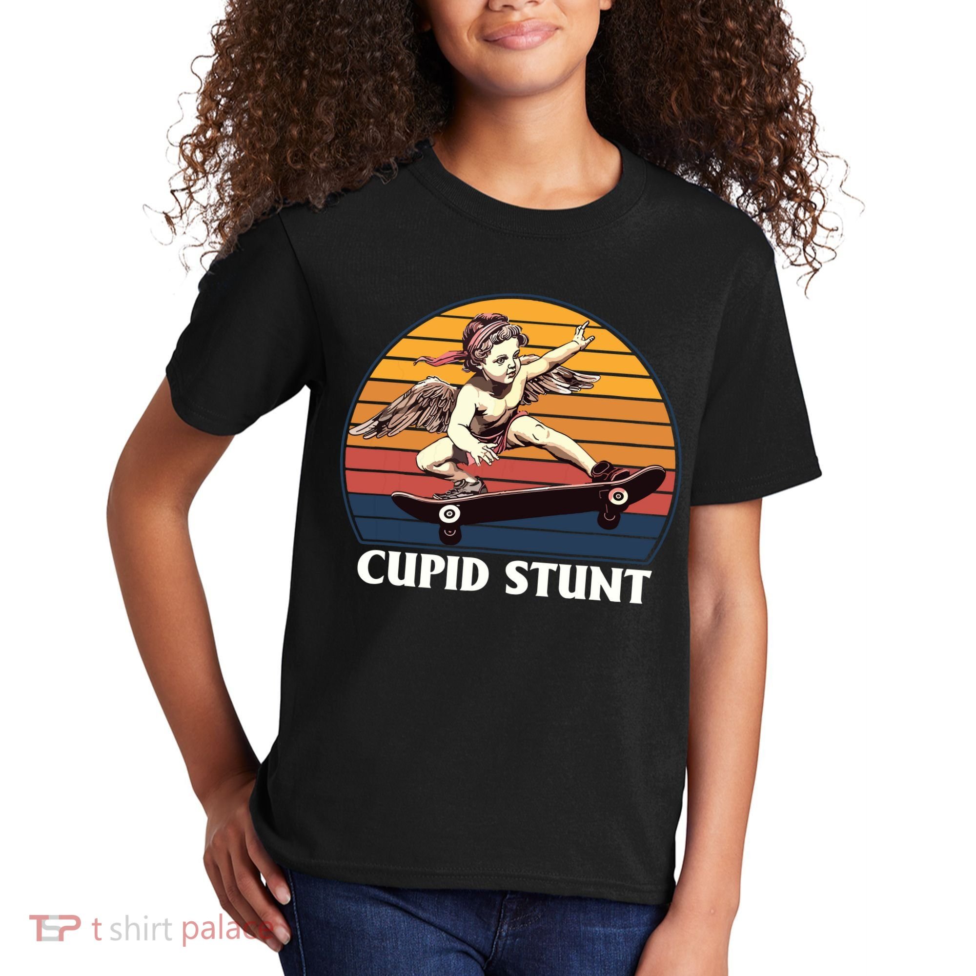 Cupid Stunt Funny Sarcastic Offensive Humor Embarrassing Kids T-Shirt
