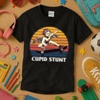 Cupid Stunt Funny Sarcastic Offensive Humor Embarrassing Kids T-Shirt thumb 3