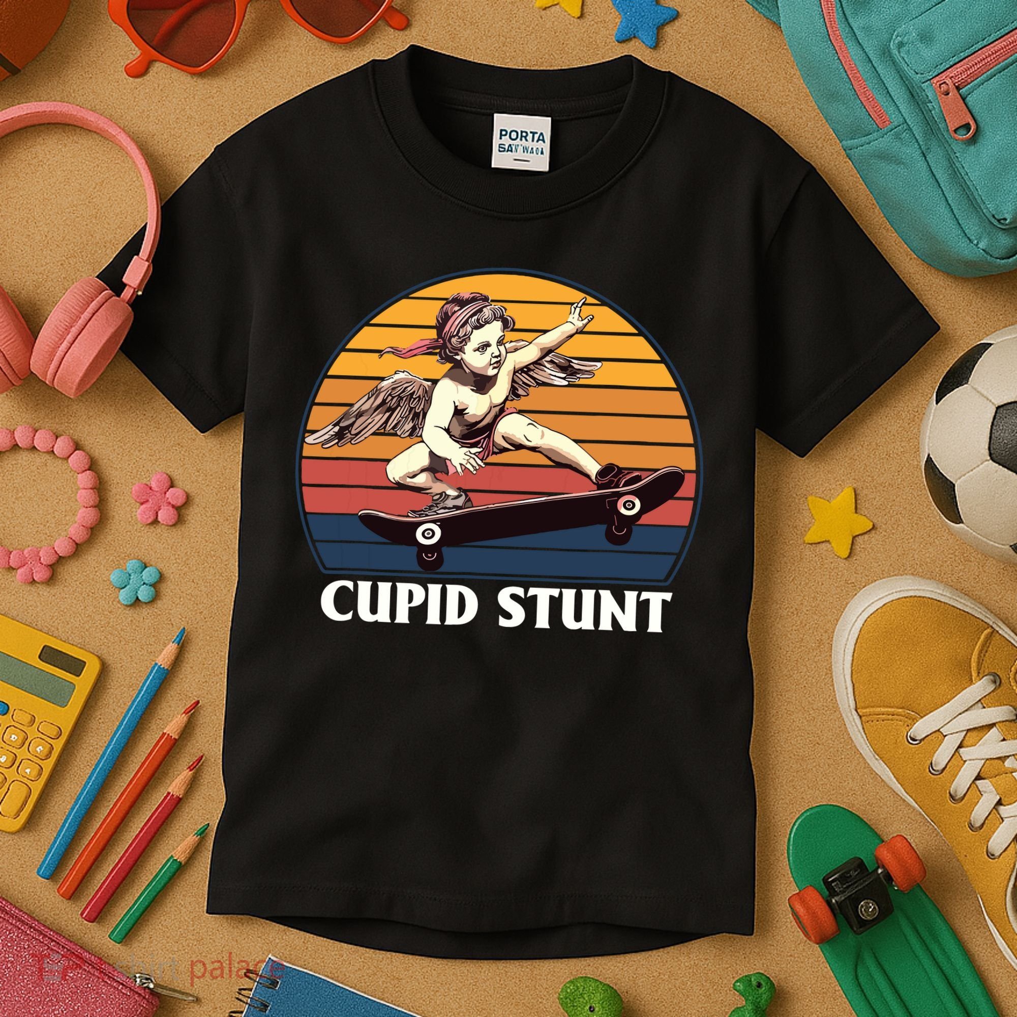 Cupid Stunt Funny Sarcastic Offensive Humor Embarrassing Kids T-Shirt